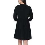 Nicole Miller Original Vestido para Dama Negro Extra Grande