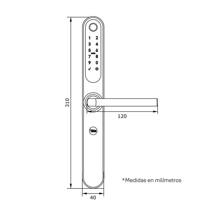 Cerradura Digital YSD 100 para Puerta de Madera