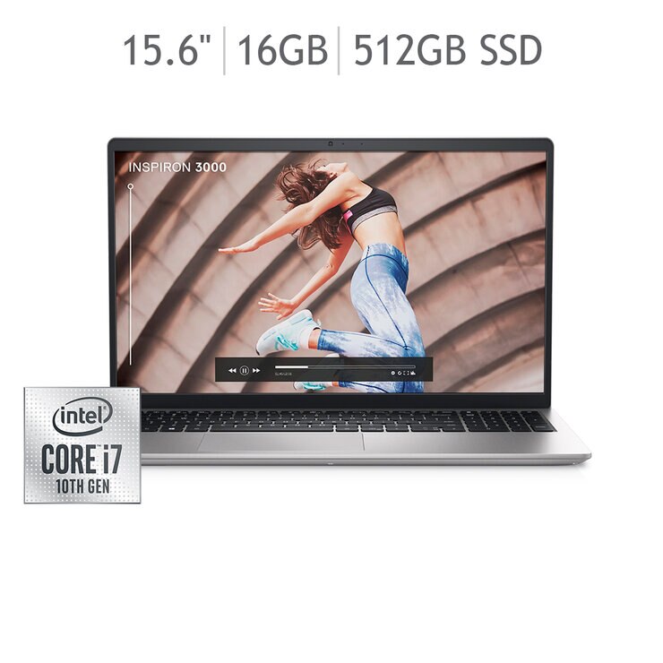 Dell Inspiron Laptop 15.6" Intel Core i7 16GB + 512GB SSD