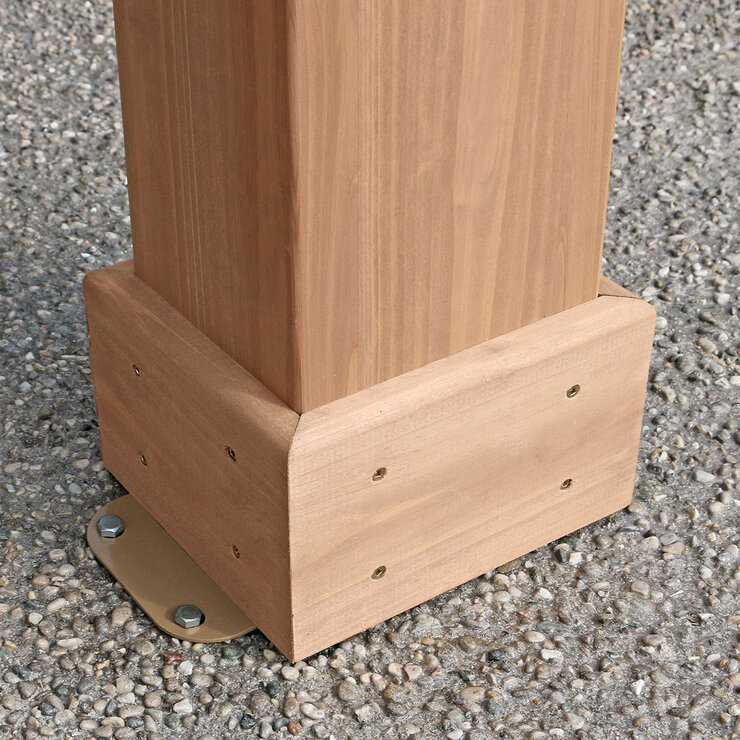 Yardistry, Pérgola de Madera de 3.6 m x 3.06 m con Techo de Aluminio