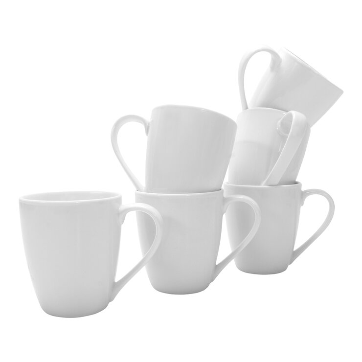 Crown Baccara Juego de 6 Tazas de Porcelana