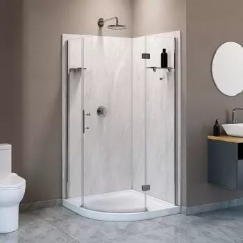 A&E, Cabina para Ducha Ruby Neo-Round 38" - Marmol