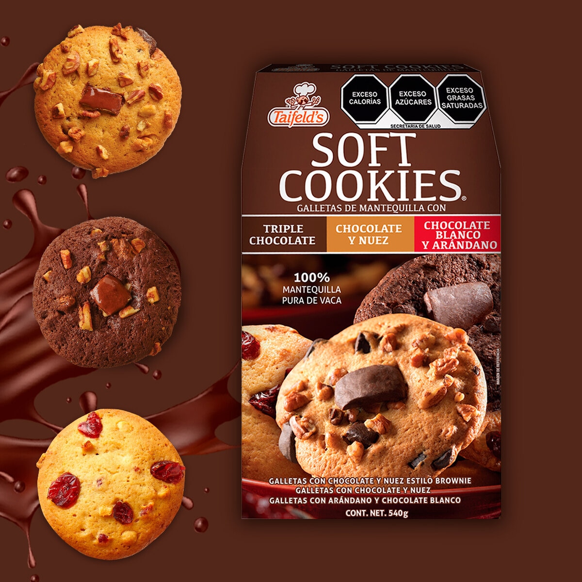 Taifelds Surtido de Galletas Suaves 540 g