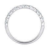 Anillo, Diamantes 0.12CTW, Oro Blanco 14K