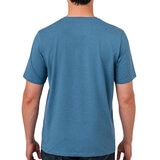 Rough Dress Playera para Caballero Azul cuello en V Extra Grande