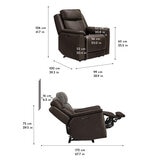 Gilman Creek Furniture, Reclinable Eléctrico de Piel