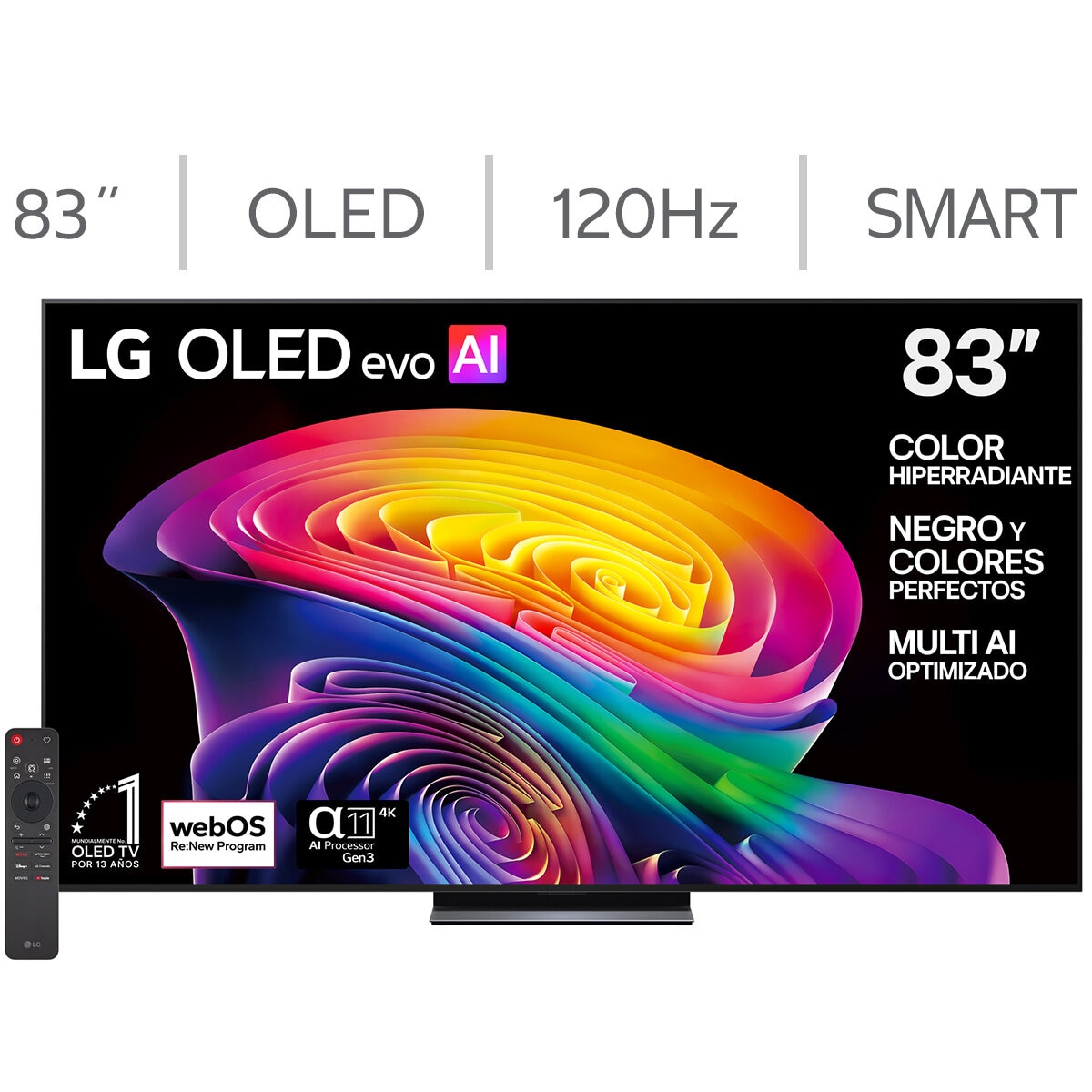 LG Pantalla 83" OLED 4K Smart TV LG Pantalla 83" OLED 4K Smart TV