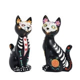 Gatos Decorativos de Día de Muertos
