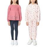 Kids Headquarters Conjunto 4 piezas para Niños y Niñas Flores 6 Años