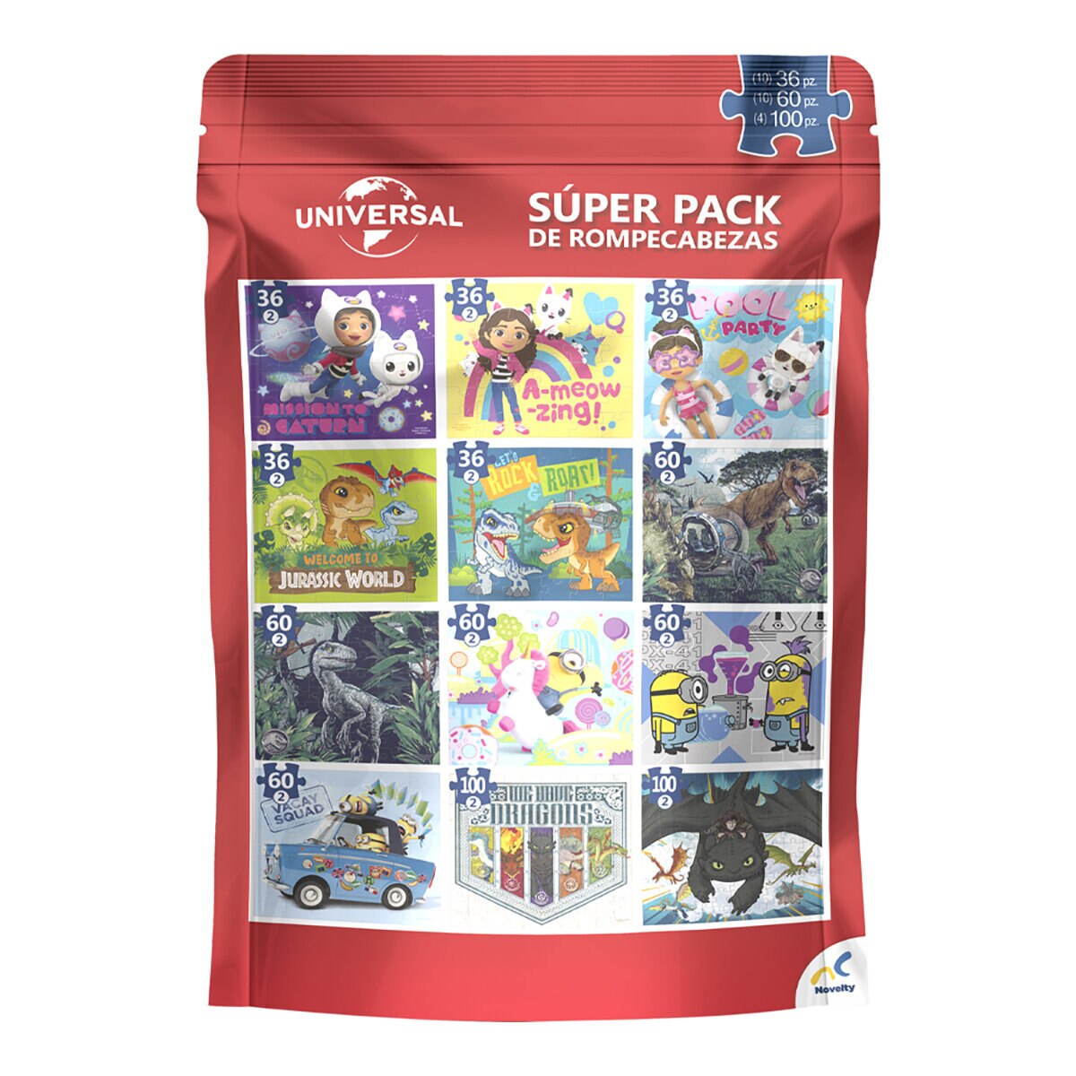 Super Pack de Rompecabezas - Universal Estudios