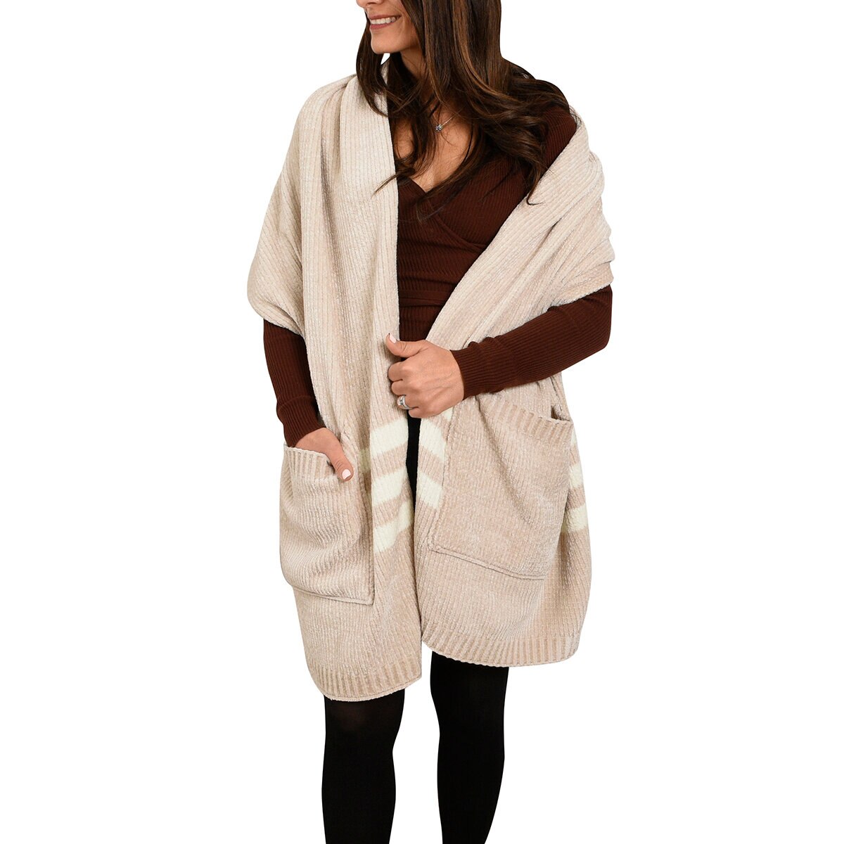 Life Comfort Poncho para Dama Café Costco México