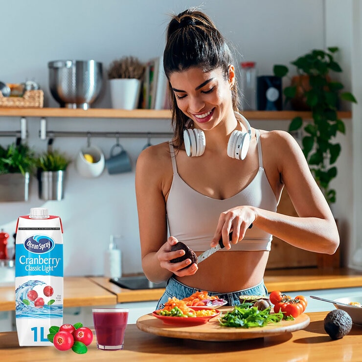 Ocean Spray Bebida de Arándano Baja en Calorías 6 pzs de 1 l