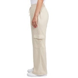 Chalc Industry Pantalones de Lino para Dama café grande