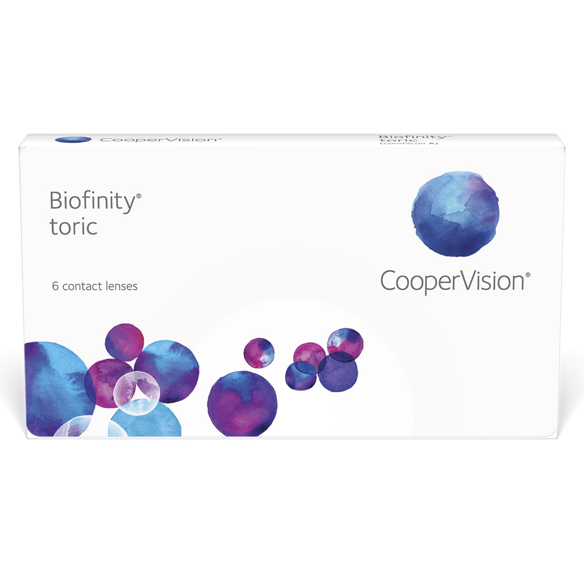 Biofinity Toric, lentes de contacto, AX 180, CYL -2.25, SPH -4.5