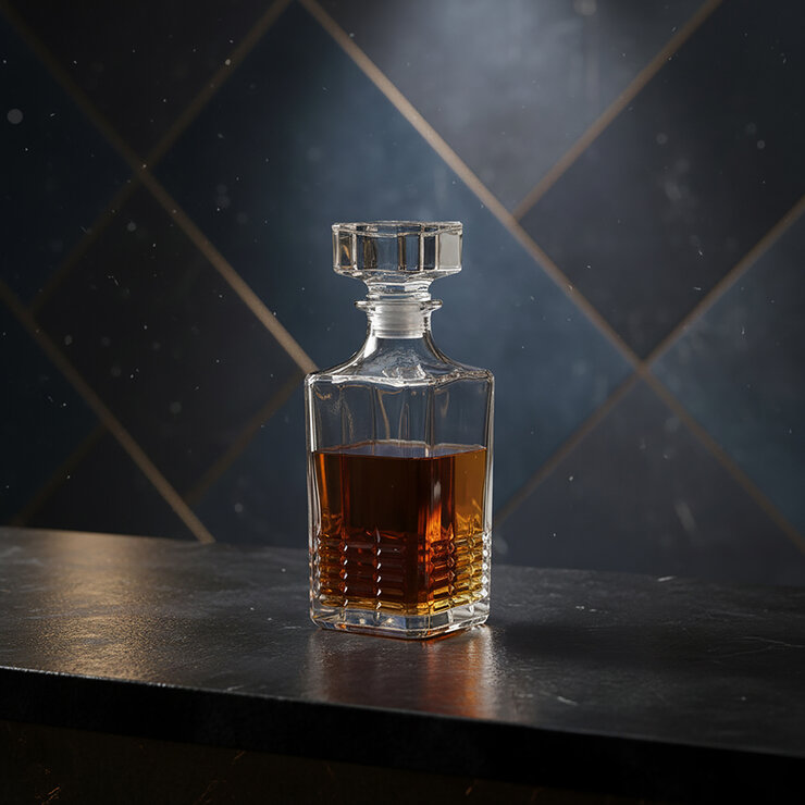 Top Choice Juego de Licorera con 4 Vasos de 354mL