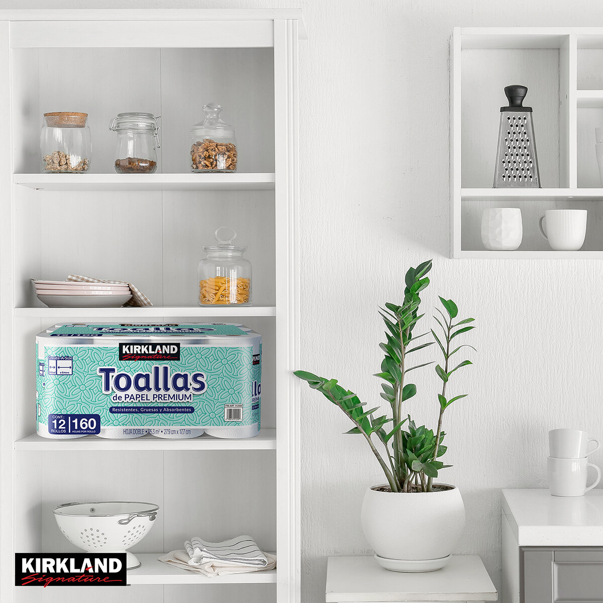 Kirkland Signature Toalla Desechable 12 pzas