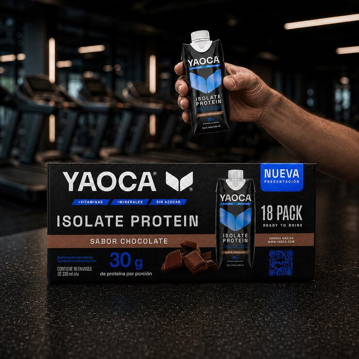 Yaoca Proteína Bebible sabor chocolate 30 g de proteína 18 / 330 ml Yaoca Proteína Bebible sabor chocolate 30 g de proteína 18 / 330 ml