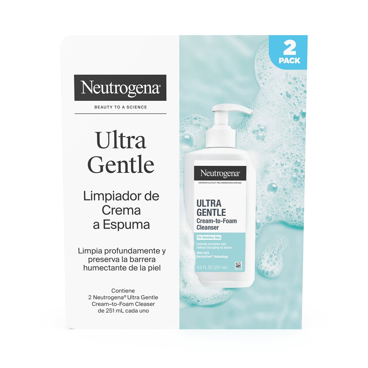 Neutrogena Gel Limpiador Ultra Gentle 2/251ml. Neutrogena Gel Limpiador Ultra Gentle 2/251ml.