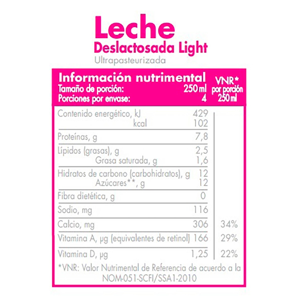 Kirkland Signature leche deslactosada light 12 de 1L
