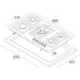Teka Parrilla de Gas 6 Quemadores