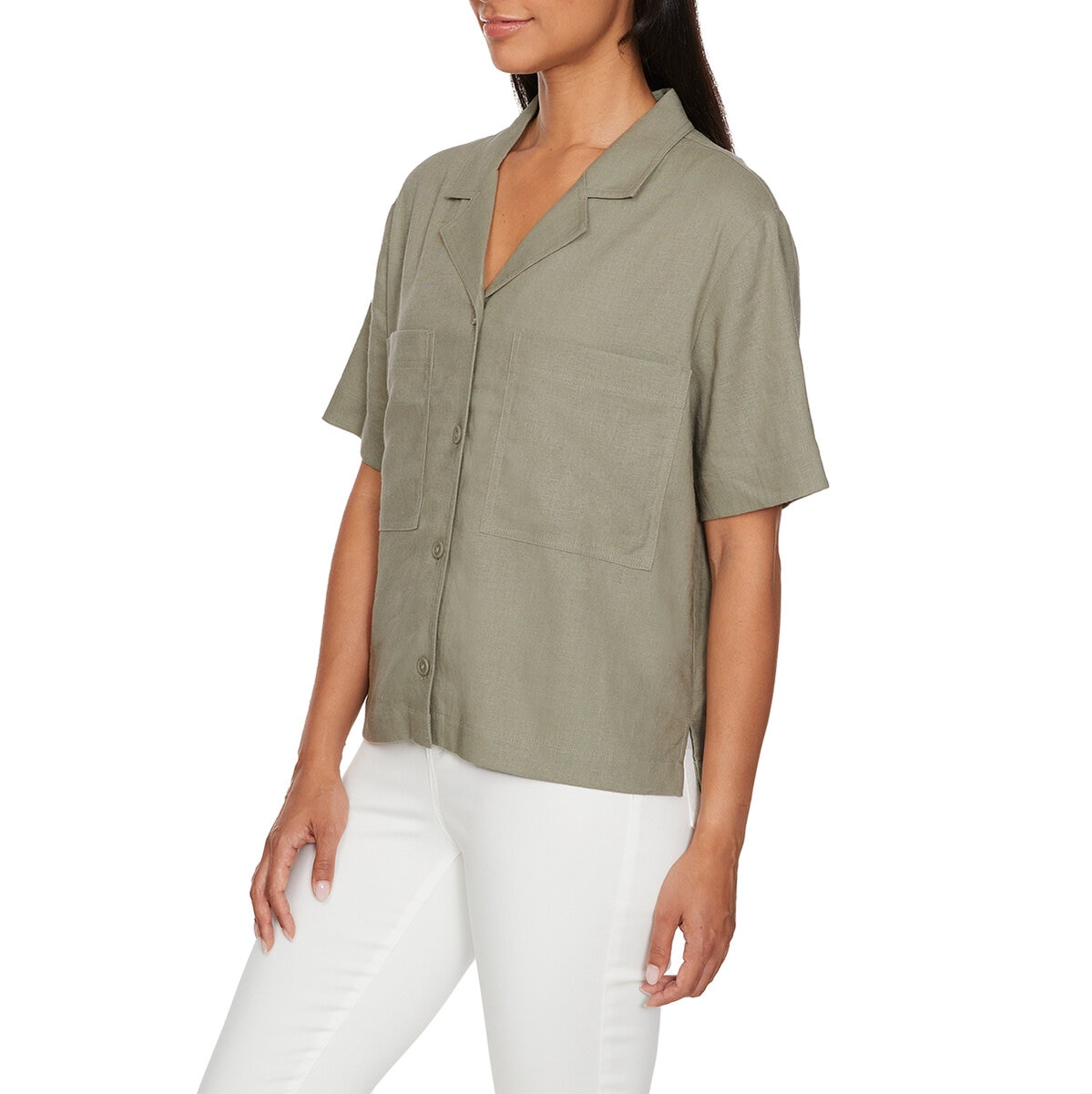 Buffalo David Bitton Blusa para Dama Verde Grande