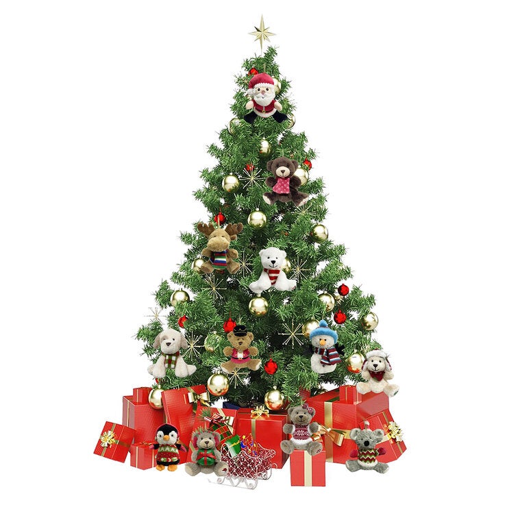 Ornamentos Navideños de Peluche para Colgar 6 Piezas Ornamentos Navideños de Peluche para Colgar 6 Piezas