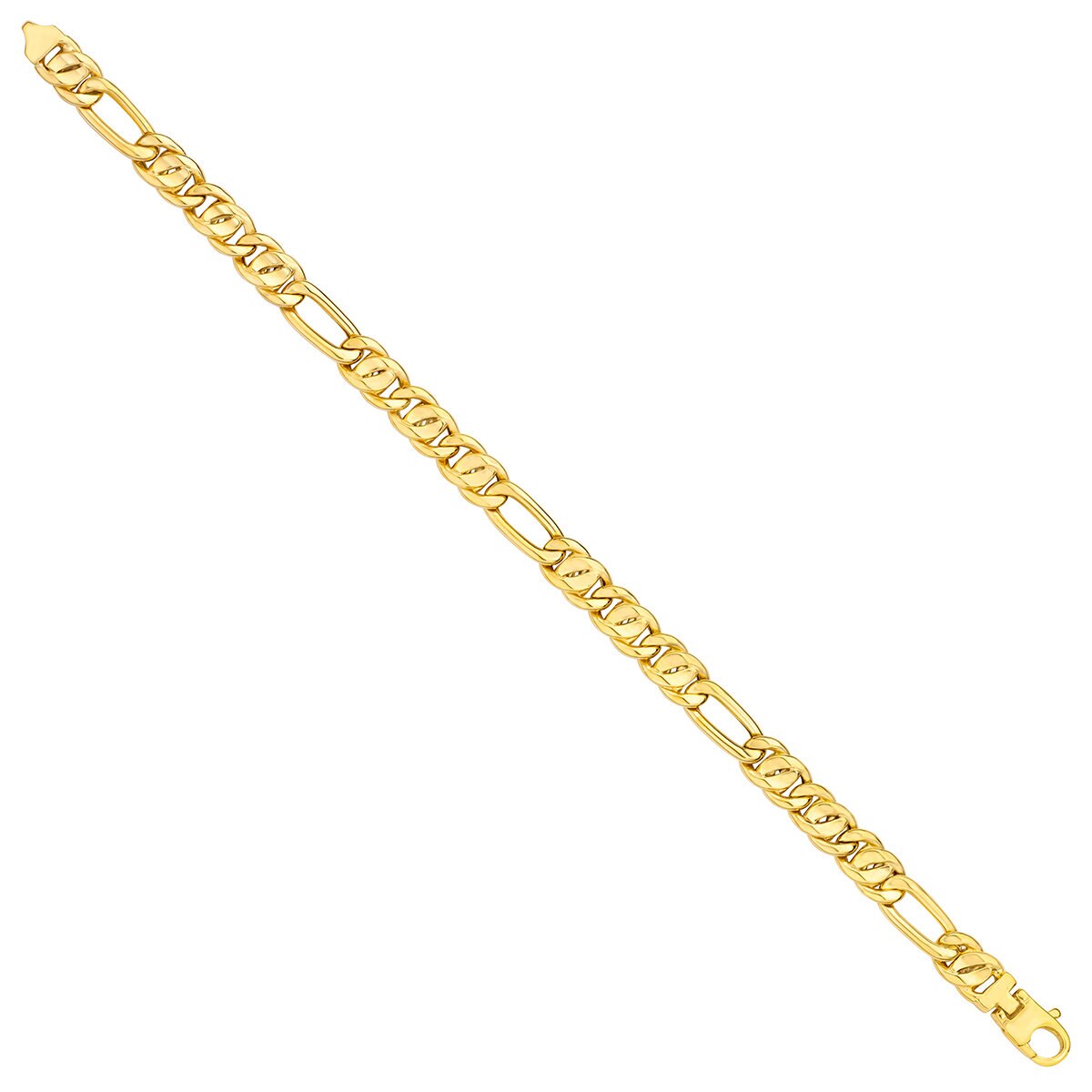 Pulsera, Eslabones Ojo de Pajaro Oro 14K Pulsera, Eslabones Ojo de Pajaro Oro 14K