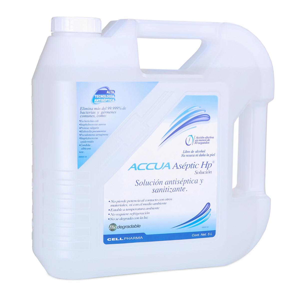 Accua Aseptic HP Solución Antiséptica y Sanitizante 5 Litros