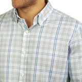 Lands End Camisa para Caballero Gris Chica