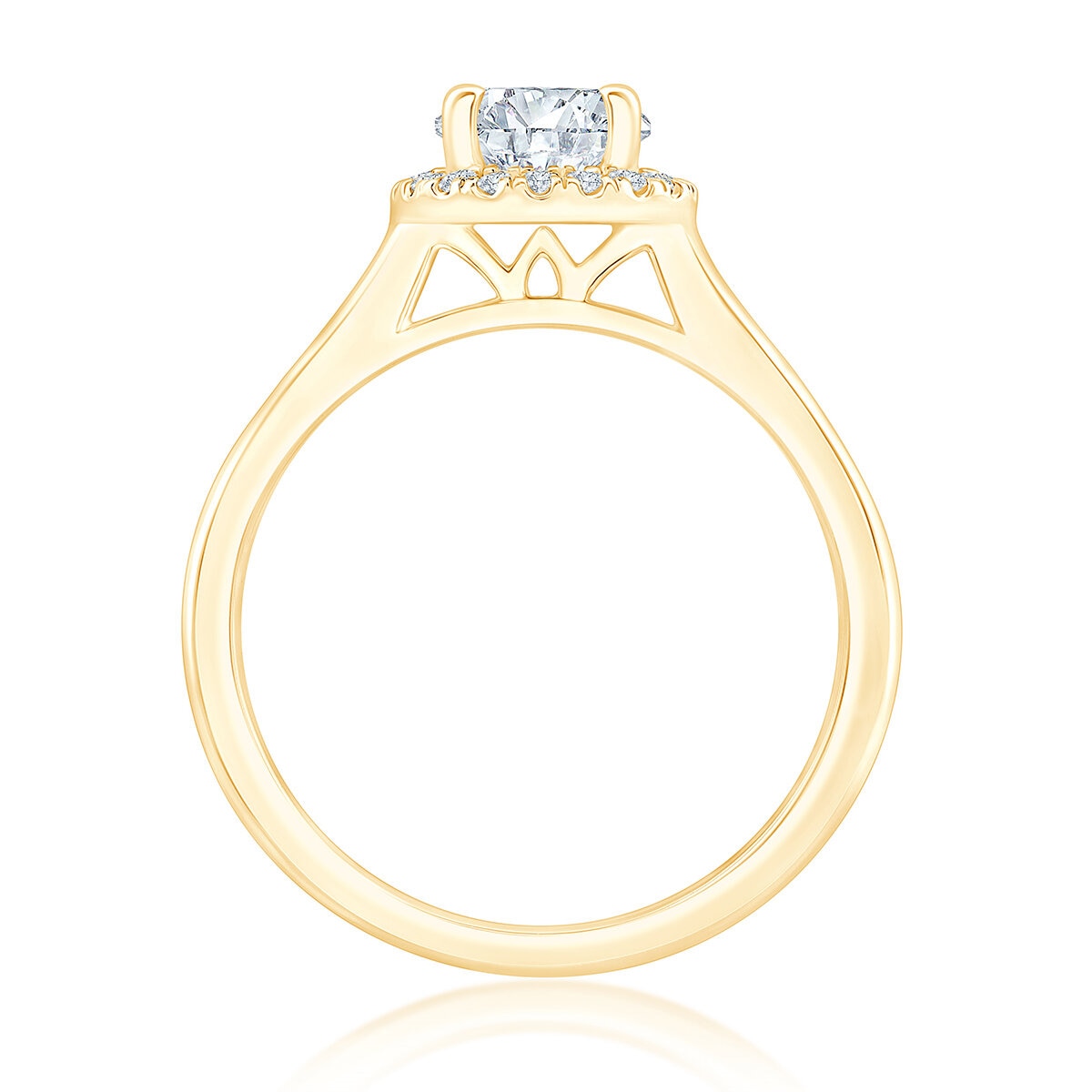 e Compromiso, Diamantes 1.10ctw, Oro Amarillo de 14K