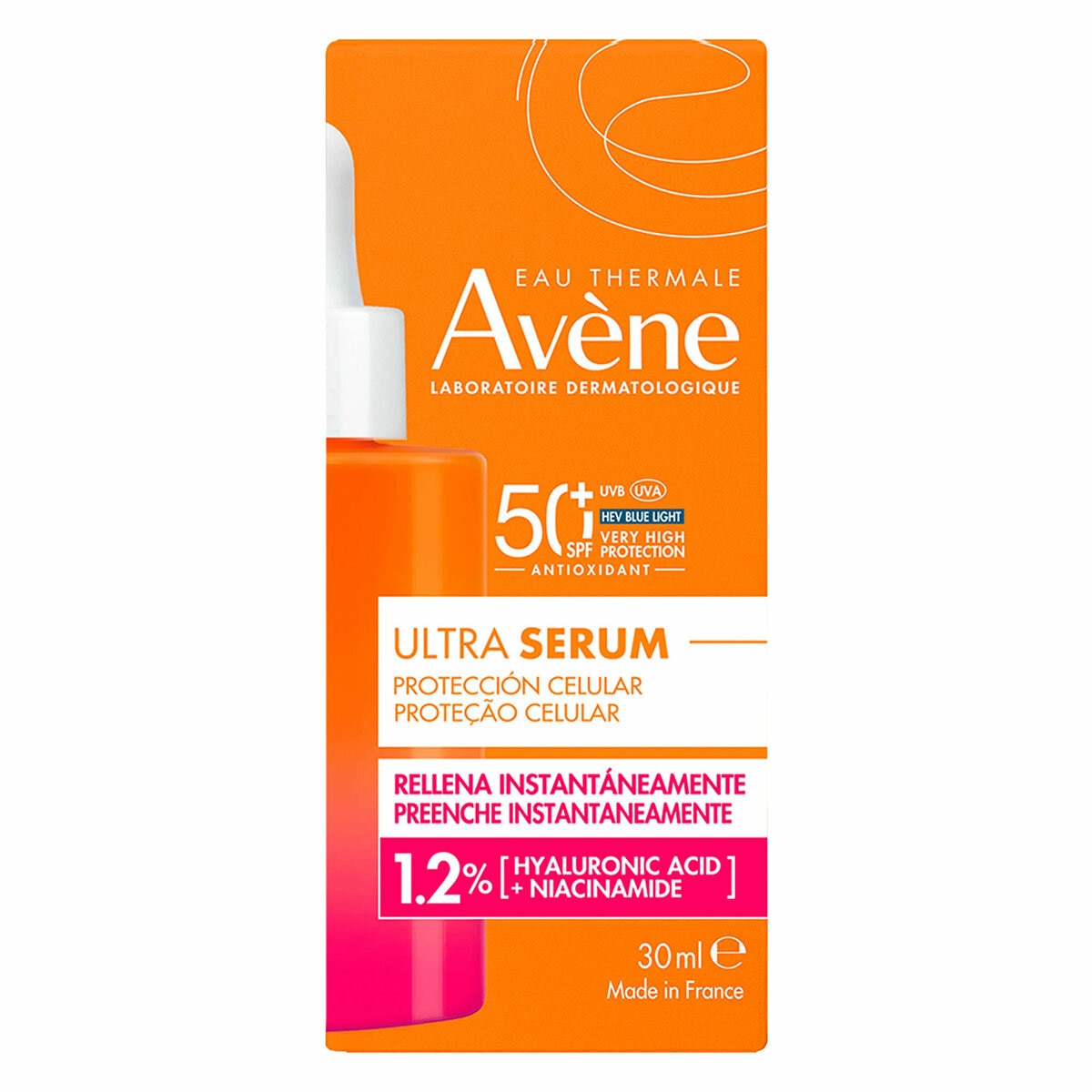 Avène Ultra Serum Solar SPF 50+ Efecto Rellenador
