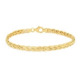 Pulsera de Eslabones de Fantasía, Oro Amarillo 14k Pulsera de Eslabones de Fantasía, Oro Amarillo 14k