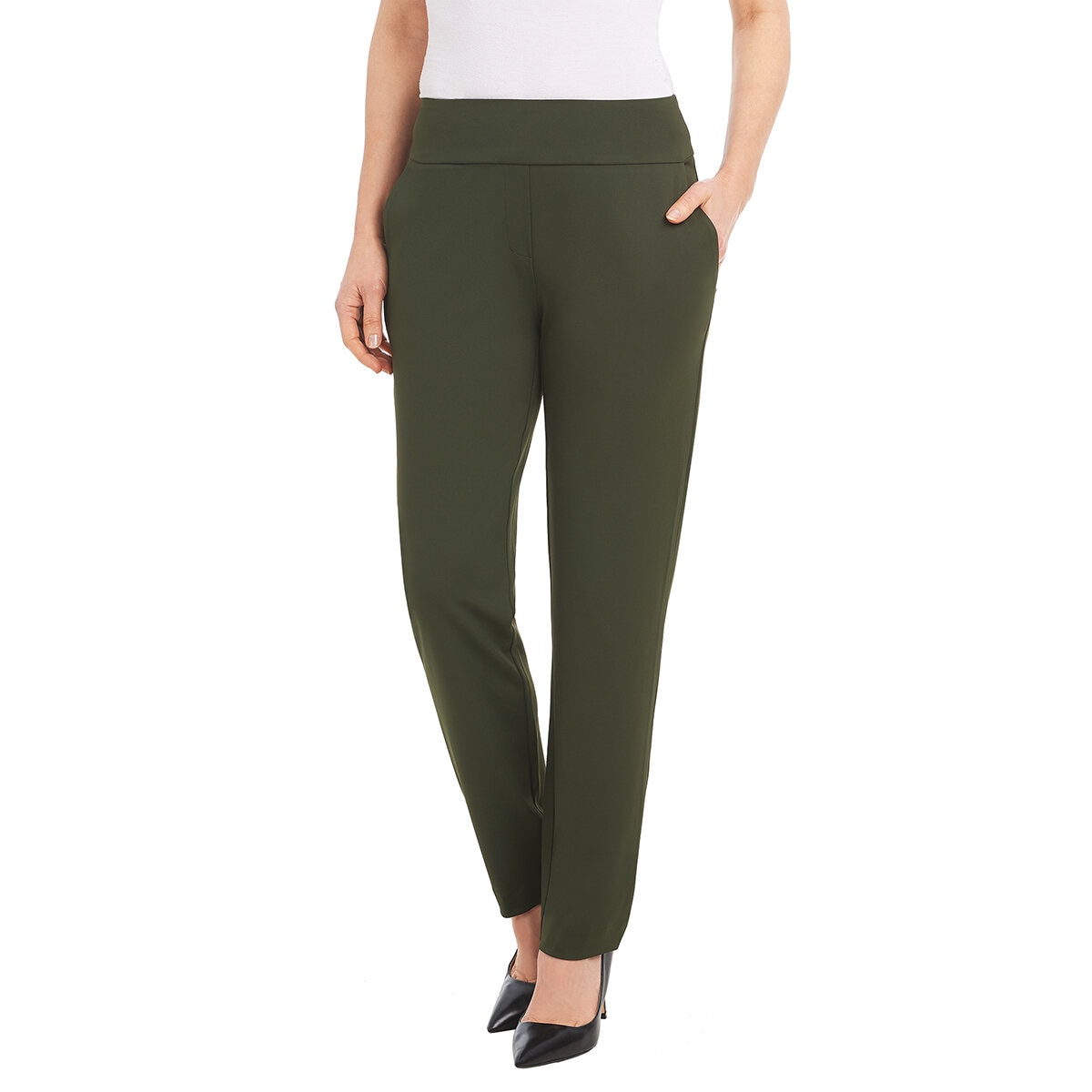 Hilary Radley Pantalón para Dama Verde Olivo Costco México