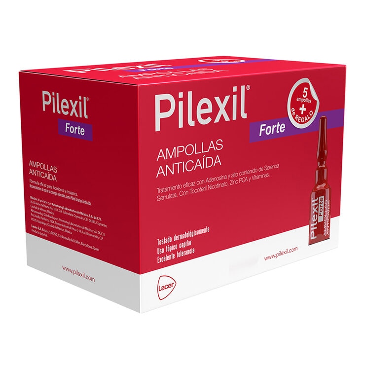 Pilexil Forte Ampollas Anticaída +5 Gratis