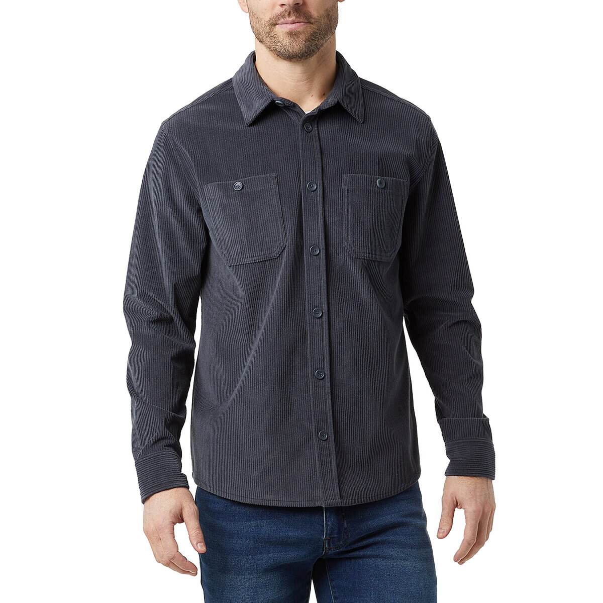 32 Degrees Heat Camisa para Caballero Azul Grande