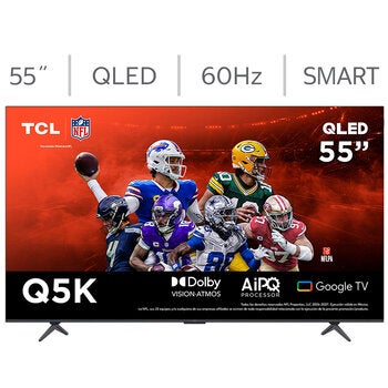 TCL Pantalla 55" QLED 4K Google TV 55Q5K