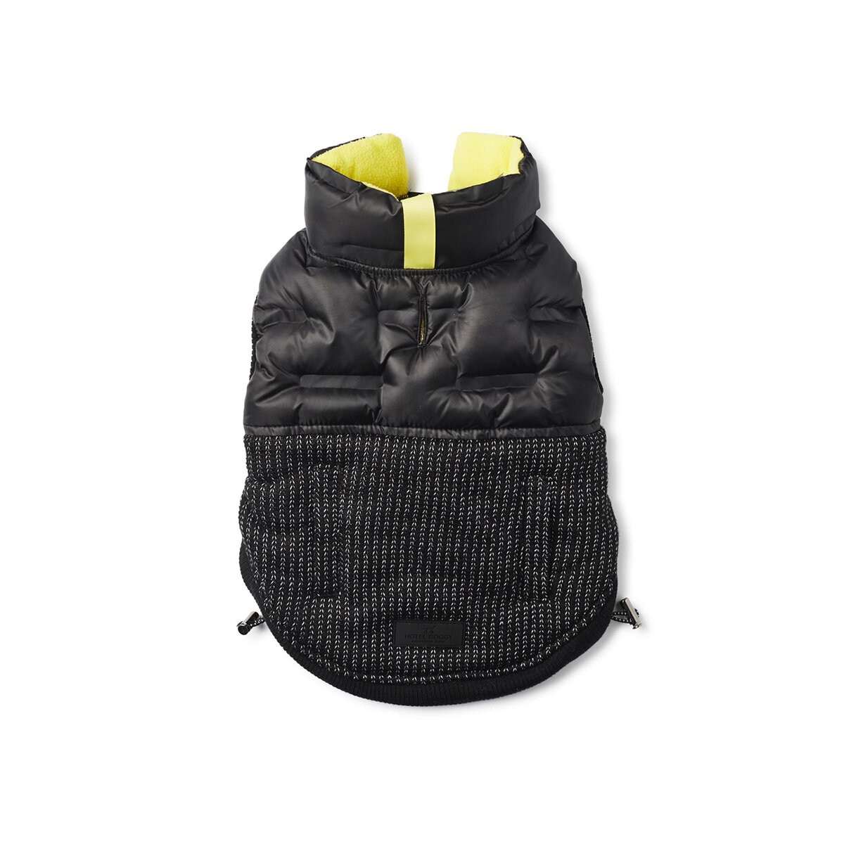 Hotel Doggy Hybrid Chaleco Negro con Amarillo Extra Grande para Perro 1 pza