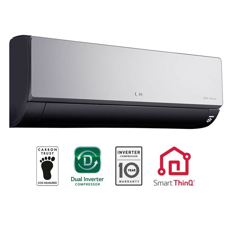 LG Aire Acondicionado ArtCool Inverter, VR122CW, Solo Enfriamiento, 220V, 1 Tonelada, 12,000 BTU/h, WiFi LG Aire Acondicionado ArtCool Inverter, VR122CW, Solo Enfriamiento, 220V, 1 Tonelada, 12,000 BTU/h, WiFi