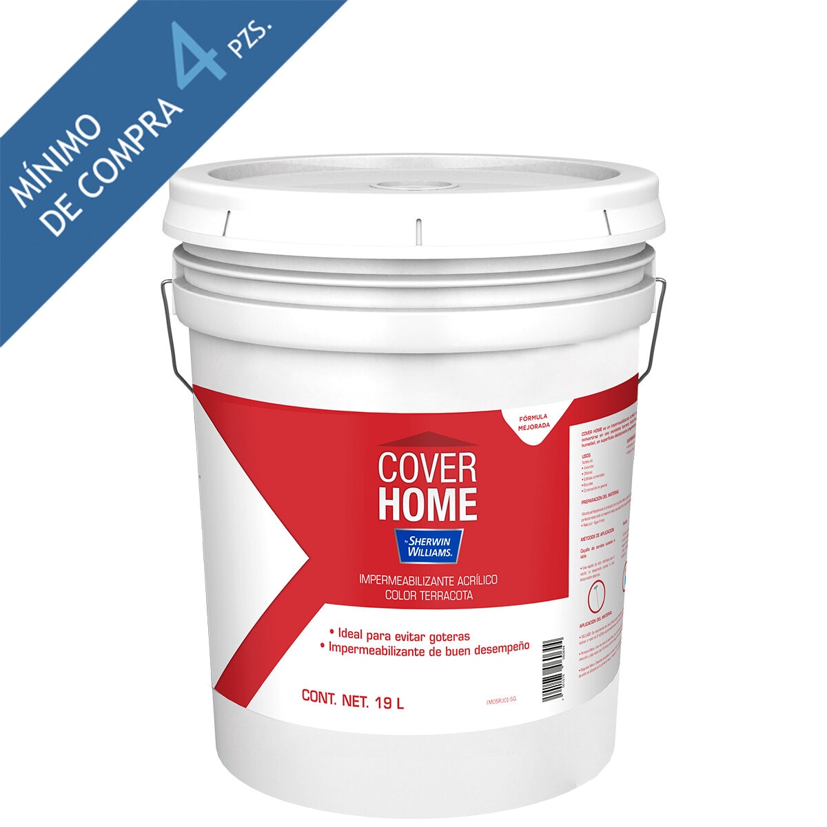 Cover Home, Impermeabilizante Acrílico Terracota, 19L