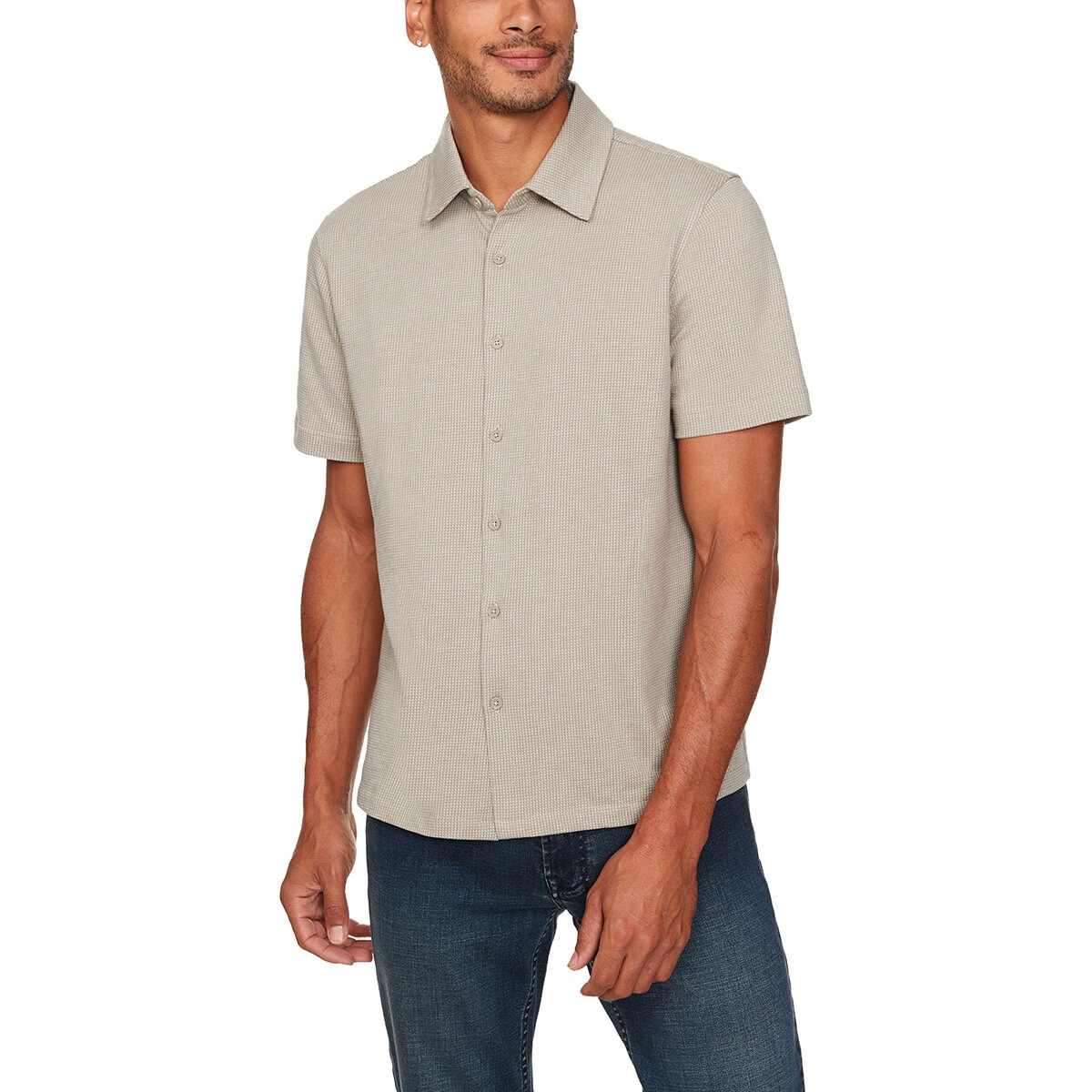 Buffalo David Bitton Camisa para Caballero Café Mediana