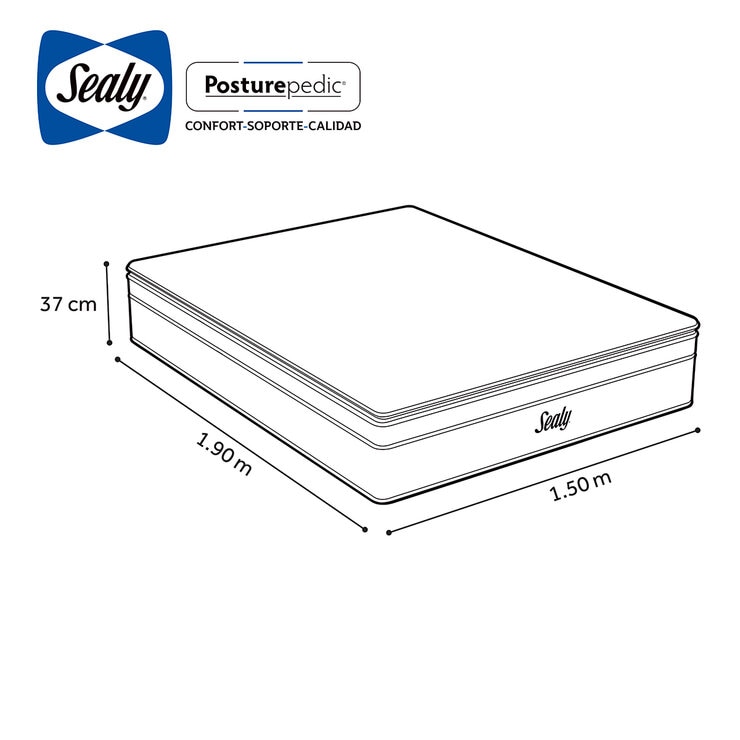 Sealy, Aspen, Colchón Queen Size Sealy, Aspen, Colchón Queen Size