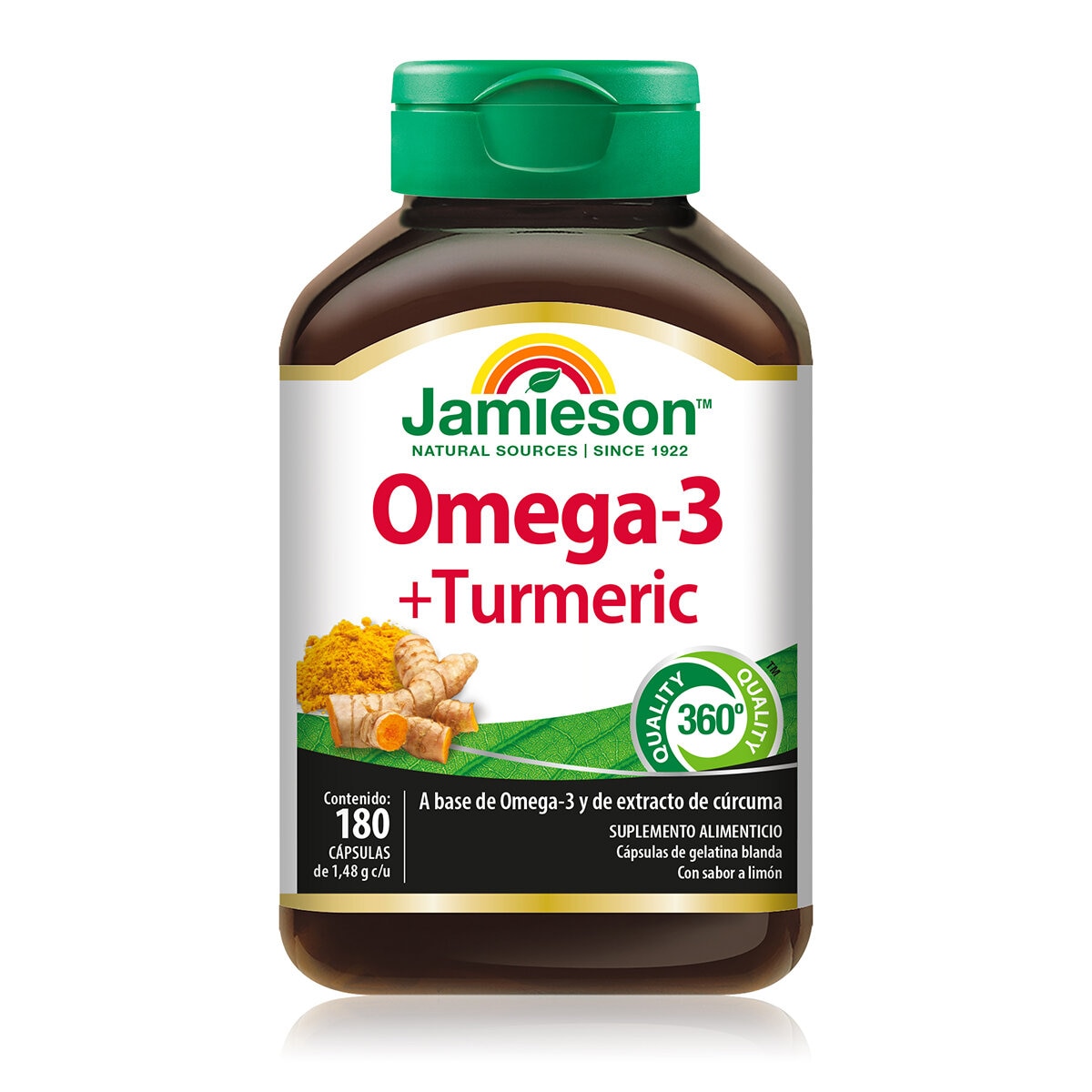 Jamieson Omega-3+Turmeric 180 cápsulas