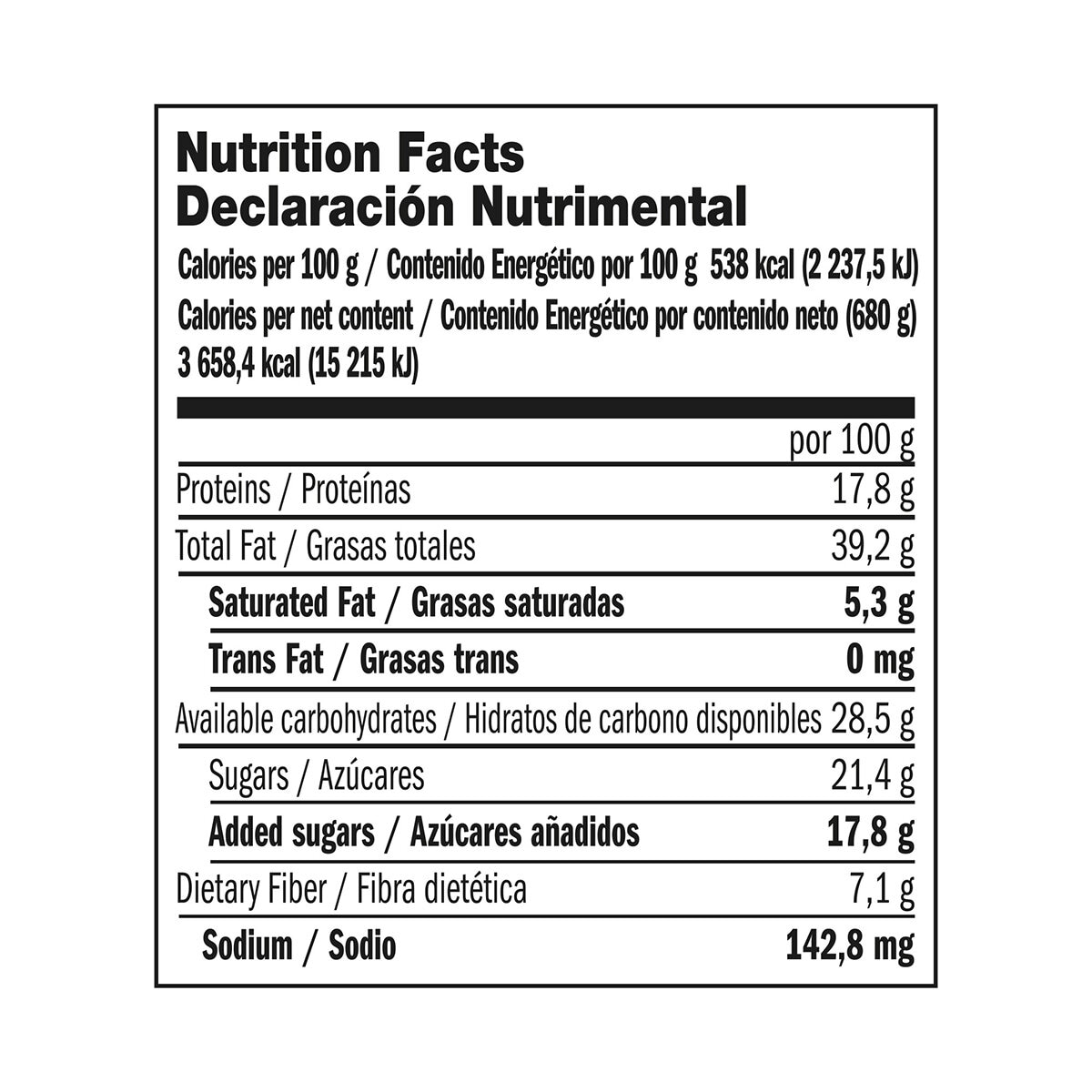 Natur Source topping orgánico para ensalada 680g