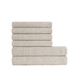 South Point Juego de Sábanas Tamaño Queen 6 piezas Tweeded Texture Linen