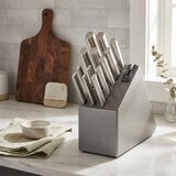 KitchenAid Juego de Cuchillos Forjados de 14 piezas con Bloque de Acero y Afilador Integrado KitchenAid Juego de Cuchillos Forjados de 14 piezas con Bloque de Acero y Afilador Integrado