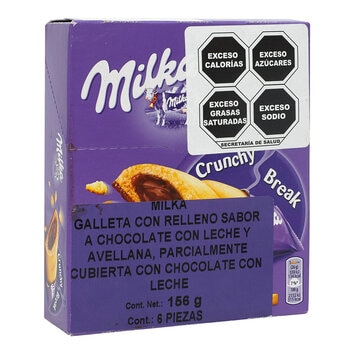 Milka Galletas con Relleno sabor Chocolate 6 pzas de 26 g