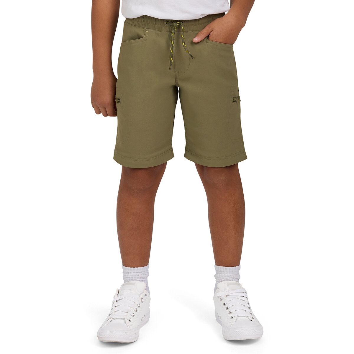 Eddie Bauer Pantalón convertible para Niños y Niñas Verde 7 / 8 Años