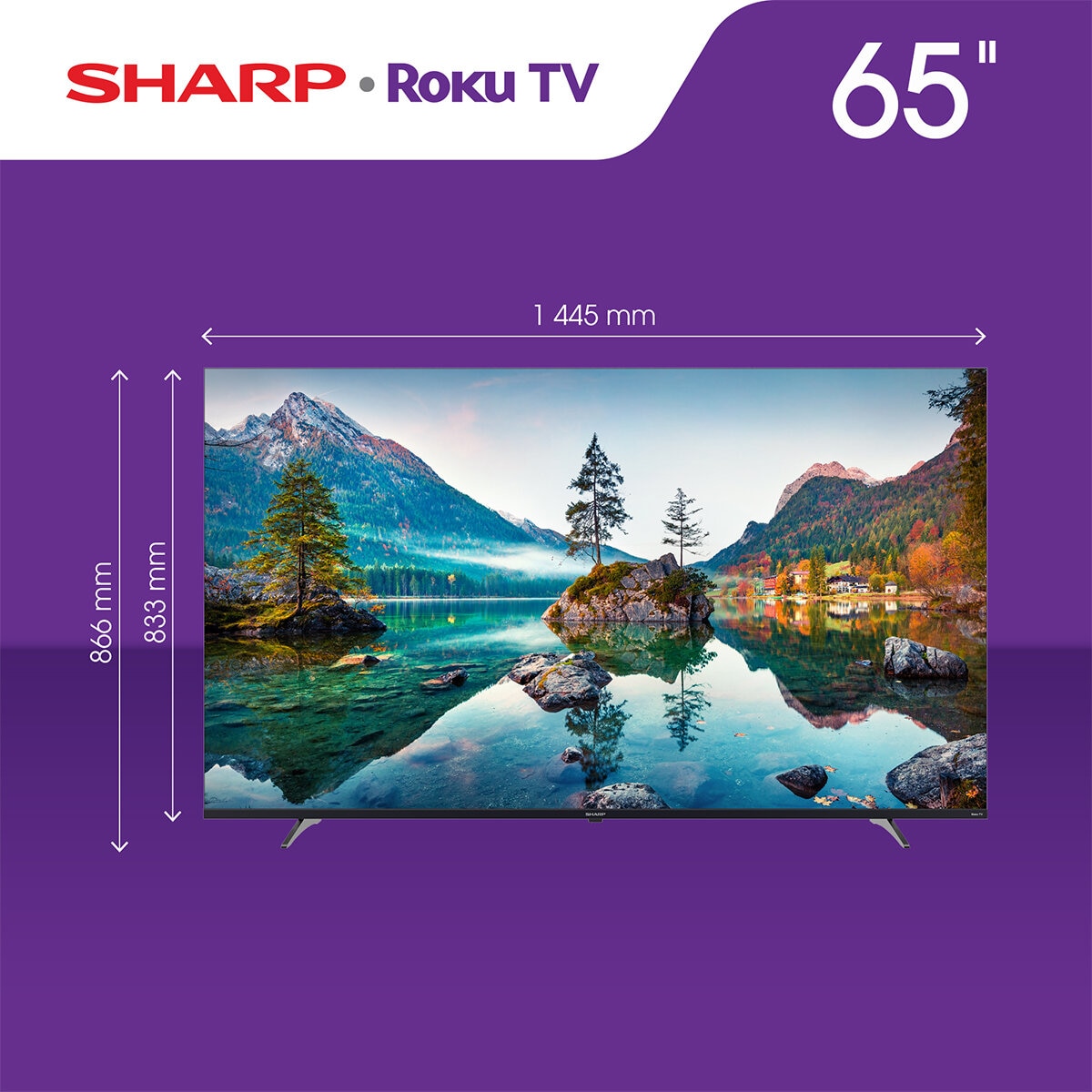 Sharp Pantalla 65" 4K UHD Smart TV