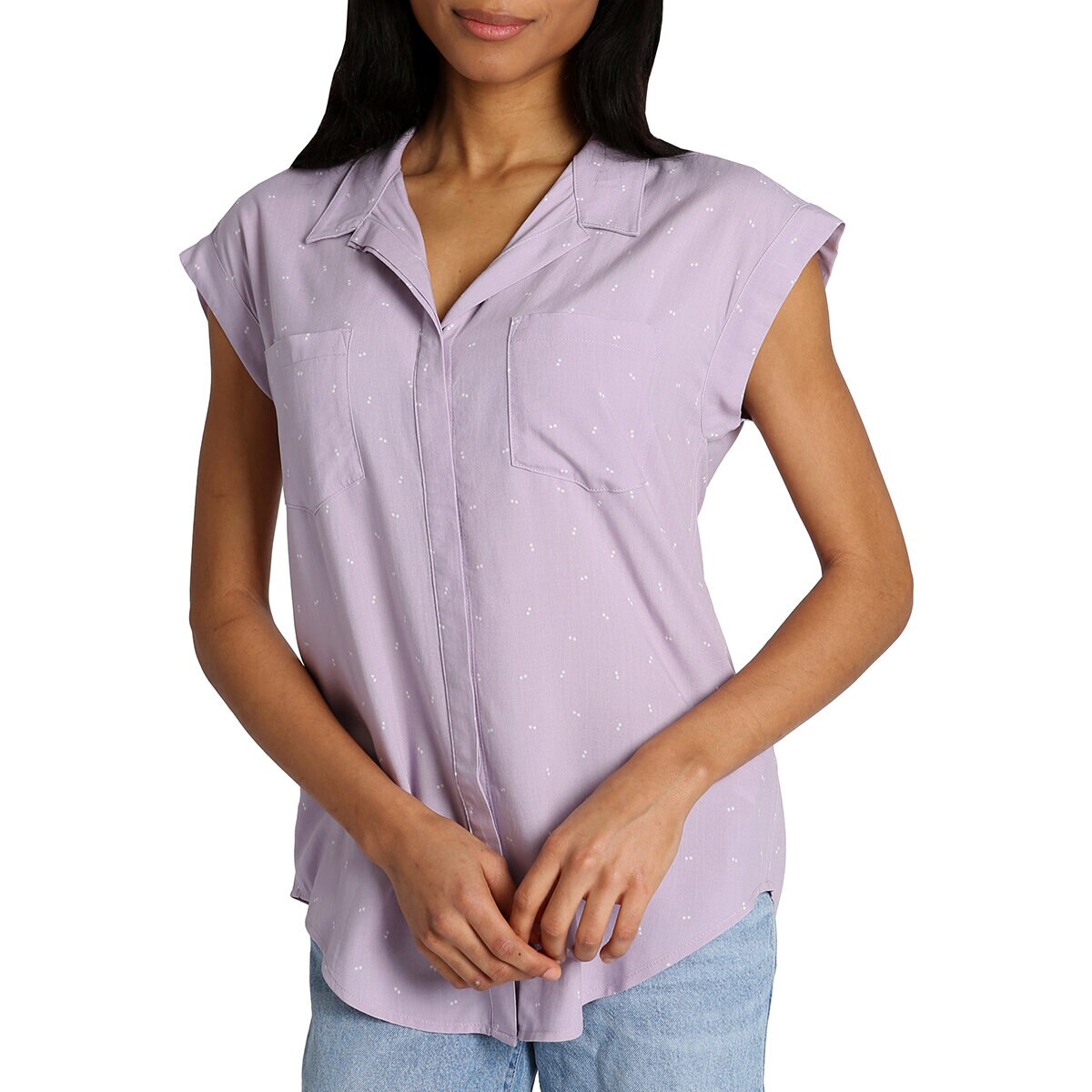 Jachs Girlfriend Blusa para Dama Morado Mediana