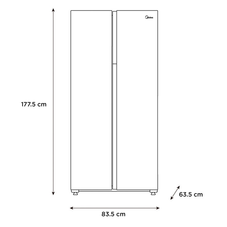 Midea Refrigerador 17' Side By Side Midea Refrigerador 17' Side By Side